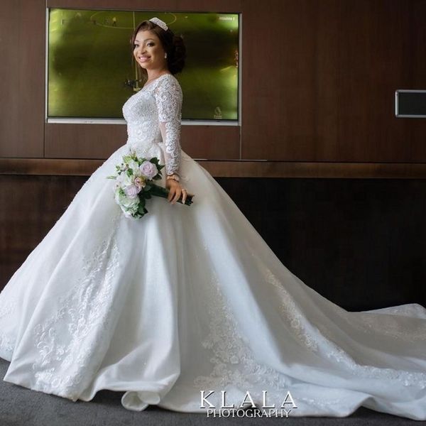 bll gown long sleeve wedding dress 2023 bridal gown elegant bridal beautiful beads lace wedding dresses vestidos de novia custom made, White
bll gown long sleeve wedding dress 2023 bridal gown elegant bridal beautiful beads lace wedding dresses vestidos de novia custom made, White