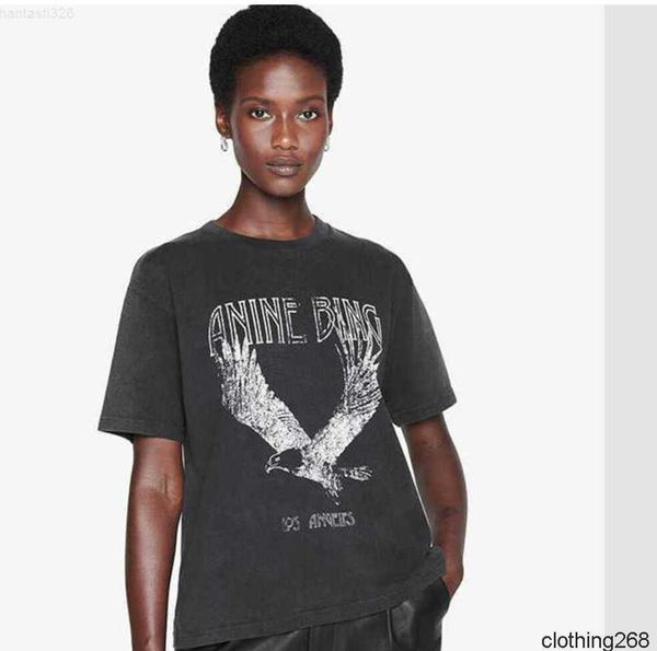 2023 anine bing niche print t shirt fried snowflake color washing designer tee women black short-sleeved t shirt polos, White
2023 anine bing niche print t shirt fried snowflake color washing designer tee women black short-sleeved t shirt polos, White