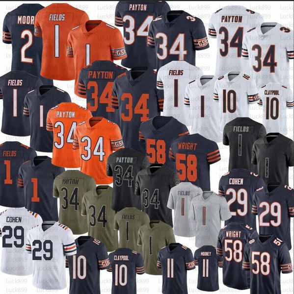 justin fields dj moore bears football walter payton chase claypool darnell mooney jersey 58 darnell wright, Black;red
justin fields dj moore bears football walter payton chase claypool darnell mooney jersey 58 darnell wright, Black;red