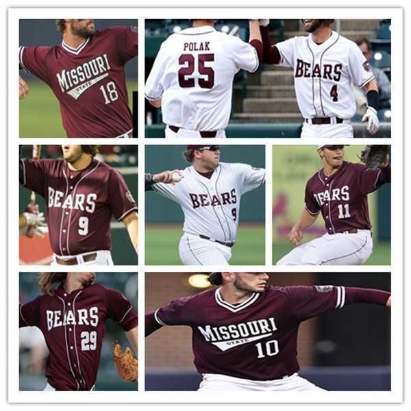 custom missouri state msu college baseball jersey beau stuckey landen wood mason hull cam cratic walker jenkins ben whetstone dakota kotowsk, Blue;black
custom missouri state msu college baseball jersey beau stuckey landen wood mason hull cam cratic walker jenkins ben whetstone dakota kotowsk, Blue;black