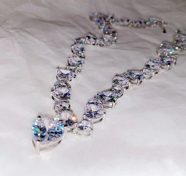 heart simulated diamond cz necklace white gold filled party wedding chain necklace for women men gemstones jewelry gift2971968, Silver
heart simulated diamond cz necklace white gold filled party wedding chain necklace for women men gemstones jewelry gift2971968, Silver