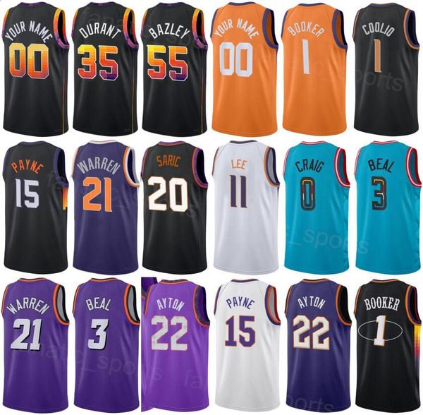 screen print basketball devin booker jersey 1 deandre ayton 22 bradley beal 3 jock landale 11 kevin durant 35 tj warren 21 darius bazley 55, Black;red
screen print basketball devin booker jersey 1 deandre ayton 22 bradley beal 3 jock landale 11 kevin durant 35 tj warren 21 darius bazley 55, Black;red