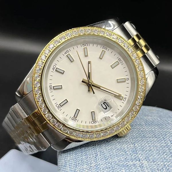 black diamond ro lex golden watch for man hombre montre luxe femme montre de luxe automatize reloj date just mechanical luminous date dress, Slivery;brown
black diamond ro lex golden watch for man hombre montre luxe femme montre de luxe automatize reloj date just mechanical luminous date dress, Slivery;brown