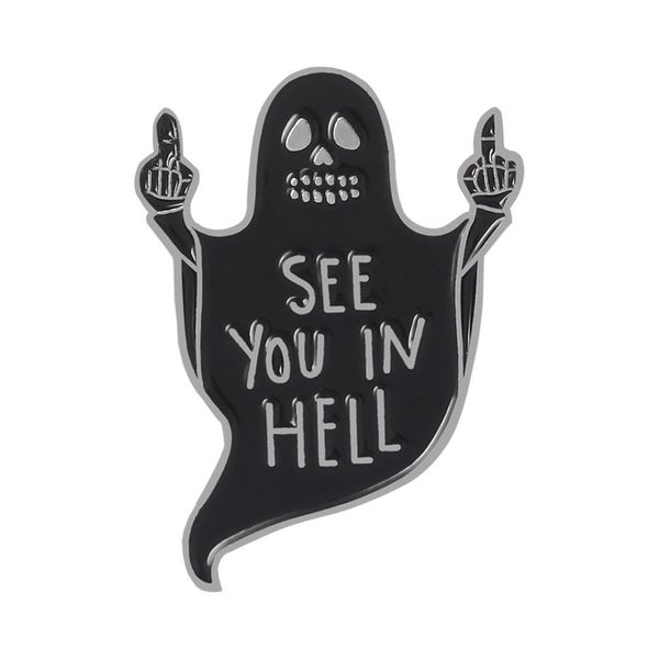 funny anxious white black ghost enamel pin alloy badge cute punk halloween brooches backpack lapel pins fashion jewelry gift for women men, Gray
funny anxious white black ghost enamel pin alloy badge cute punk halloween brooches backpack lapel pins fashion jewelry gift for women men, Gray
