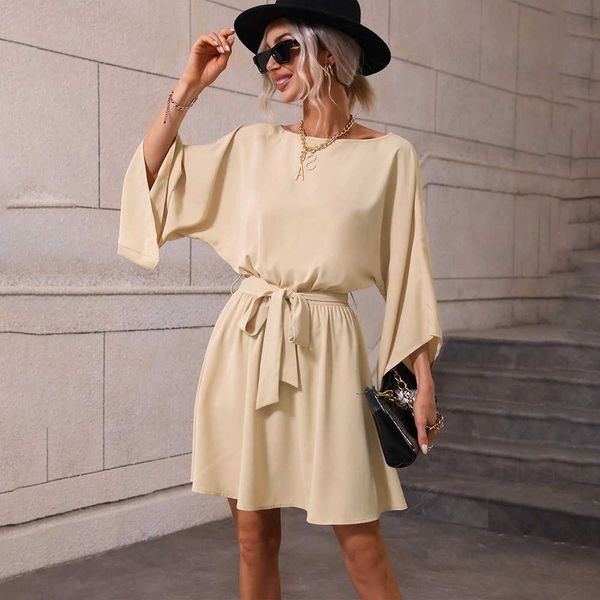 casual dresse women's 2023 round neck pullover elastic belt short skirt temperament long sleeve women's dresses, Black;gray
casual dresse women's 2023 round neck pullover elastic belt short skirt temperament long sleeve women's dresses, Black;gray