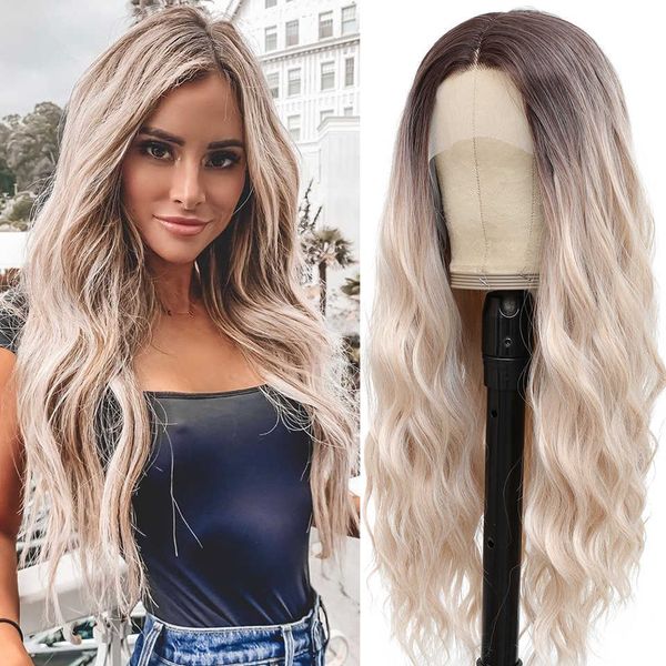 synthetic wigs wavy lace wigs synthetic front for woman long frontal hair wig body wave brazil omber black blonde cosplay 230227
synthetic wigs wavy lace wigs synthetic front for woman long frontal hair wig body wave brazil omber black blonde cosplay 230227