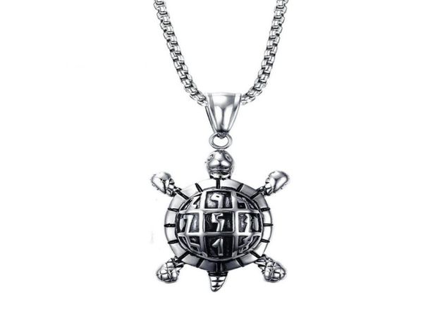 fashion mens necklaces stainless steel sea turtle pendant necklace for men vintage jewelry health and longevity pn7093690719, Silver
fashion mens necklaces stainless steel sea turtle pendant necklace for men vintage jewelry health and longevity pn7093690719, Silver