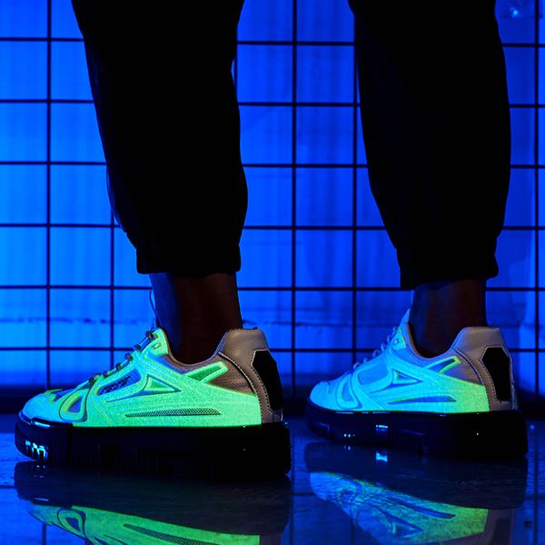 summer nightclub fluorescent white shoes light breathable skateboard shoes brand fashion height increasing footwear blue orange, Black
summer nightclub fluorescent white shoes light breathable skateboard shoes brand fashion height increasing footwear blue orange, Black