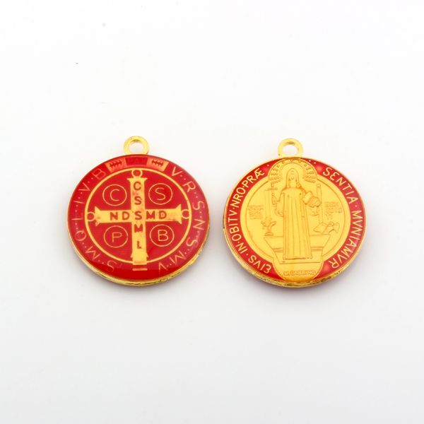 30pcs alloy red enamel st benedict medal cross charm pendants for jewelry making a-369, Bronze;silver
30pcs alloy red enamel st benedict medal cross charm pendants for jewelry making a-369, Bronze;silver