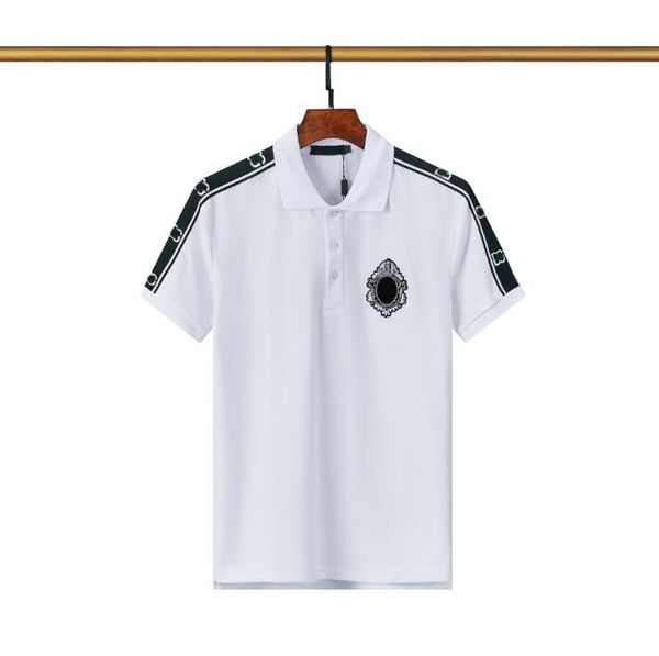 designer brand mens polo t shirt summer luxury polos fashion t-shirts breathable short-sleeved lapel casual top, White;black
designer brand mens polo t shirt summer luxury polos fashion t-shirts breathable short-sleeved lapel casual top, White;black