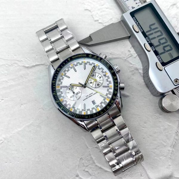 men's high-end brand dress 41mm white dial steel band quartz watch date business military sports style men's watch relogio masculi, Slivery;brown
men's high-end brand dress 41mm white dial steel band quartz watch date business military sports style men's watch relogio masculi, Slivery;brown
