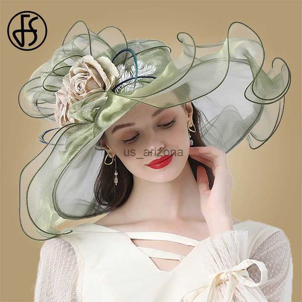 fs flower fascinator women kentucky derby wide brim wedding church organza sun hat 2023 elegant large ladies fedoras l230620, Blue;gray
fs flower fascinator women kentucky derby wide brim wedding church organza sun hat 2023 elegant large ladies fedoras l230620, Blue;gray