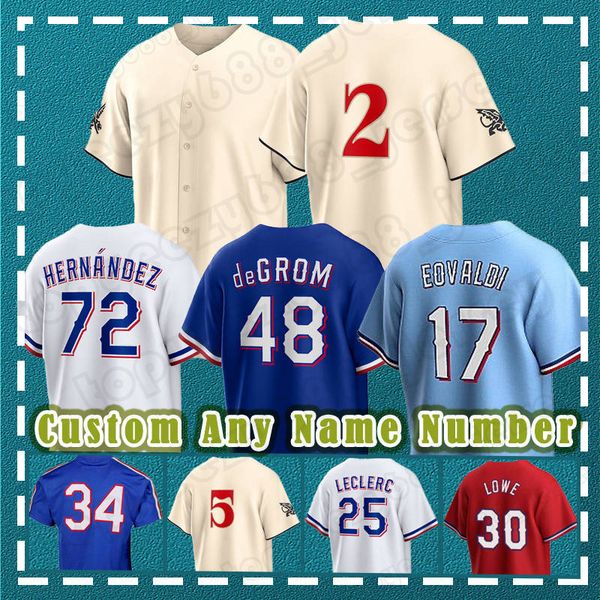 34 nolan ryan 2 marcus semien baseball jersey 5 corey seager 48 jacob degrom nathaniel lowe josh jung adolis garcia robbie grossman brad mil, Blue;black
34 nolan ryan 2 marcus semien baseball jersey 5 corey seager 48 jacob degrom nathaniel lowe josh jung adolis garcia robbie grossman brad mil, Blue;black