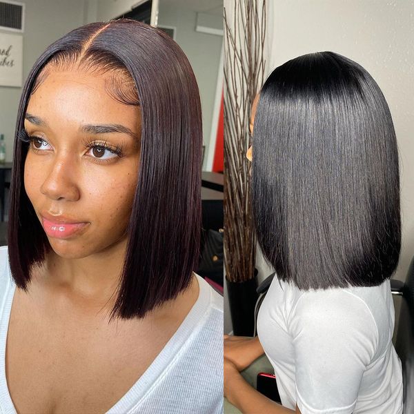 short straight bob wig 13x4 lace front human hair wigs pre-plucke malaysian blunt cut short bob wigs 4x4 lace closure bob wigs, Black;brown
short straight bob wig 13x4 lace front human hair wigs pre-plucke malaysian blunt cut short bob wigs 4x4 lace closure bob wigs, Black;brown