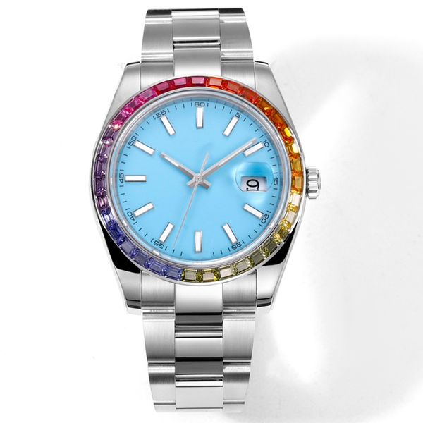 rainbow circle watch mens automatic mechanical 3235 movement watches 41mm sapphire women wristwatches waterproof luminous 904l stainless ste, Slivery;brown
rainbow circle watch mens automatic mechanical 3235 movement watches 41mm sapphire women wristwatches waterproof luminous 904l stainless ste, Slivery;brown