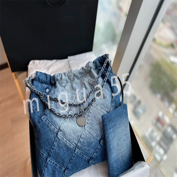 premium designer luxury shoulder bag casual lazy denim silver hardware backpack
premium designer luxury shoulder bag casual lazy denim silver hardware backpack