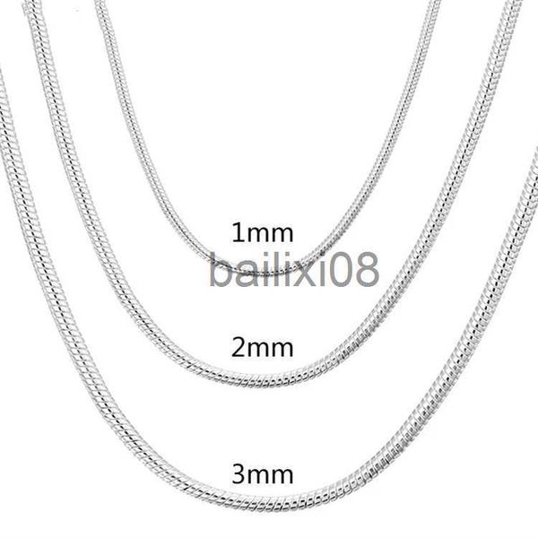 pendant necklaces 40-75cm 925 sterling silver 1mm/2mm/3mm solid snake chain neckle for men women fashion jewelry for pendant j230620
pendant necklaces 40-75cm 925 sterling silver 1mm/2mm/3mm solid snake chain neckle for men women fashion jewelry for pendant j230620