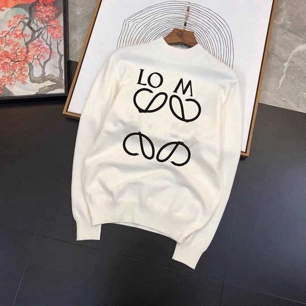 designer sweater winter new high end men's mid neck printed sweater fashion versatile warm popular knitted thermal top, White;black
designer sweater winter new high end men's mid neck printed sweater fashion versatile warm popular knitted thermal top, White;black
