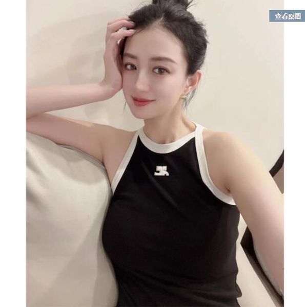 curreges fashion classic trendy luxury designer embroidered tank jenny french retro ins minimalist french solid color scheme simple and basi, White
curreges fashion classic trendy luxury designer embroidered tank jenny french retro ins minimalist french solid color scheme simple and basi, White