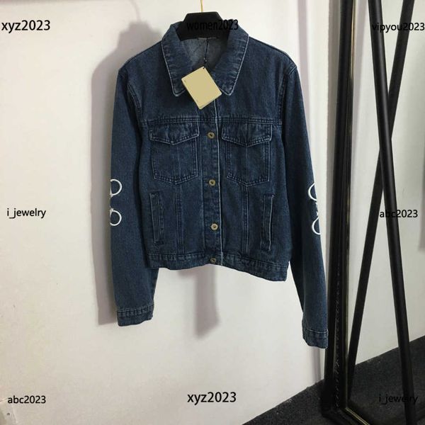 womens fashion jacket double arm embroidered logo long sleeve jean jacket size s- logo metal button coat june16, Black;brown
womens fashion jacket double arm embroidered logo long sleeve jean jacket size s- logo metal button coat june16, Black;brown