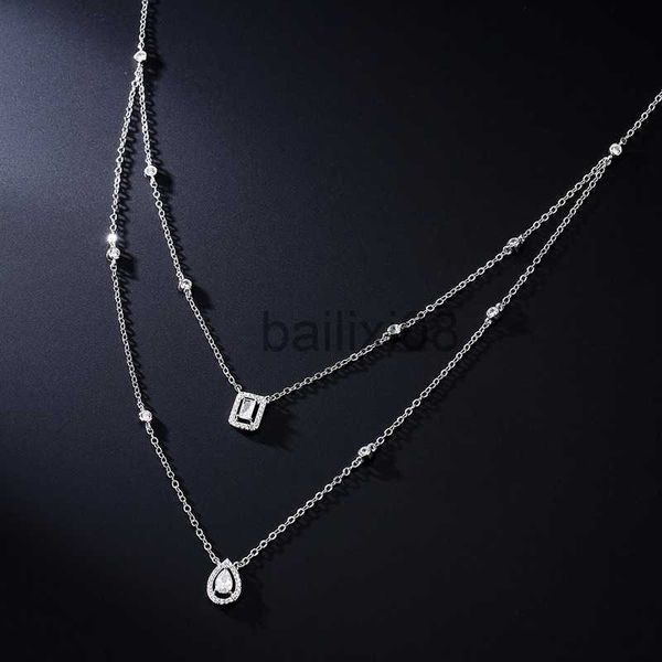 pendant necklaces 2022 new fashion luxury shiny zircon double neckle for women elegant romantic bridal neckles wedding gifts exquisite jewel, Silver
pendant necklaces 2022 new fashion luxury shiny zircon double neckle for women elegant romantic bridal neckles wedding gifts exquisite jewel, Silver