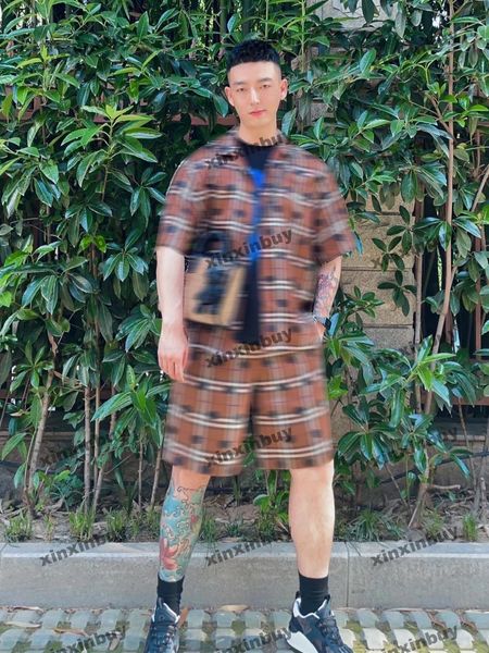 xinxinbuy men designer tee t shirt 23ss plaid letter horse print london sets short sleeve cotton women black apricot xs-2xl, Black;brown
xinxinbuy men designer tee t shirt 23ss plaid letter horse print london sets short sleeve cotton women black apricot xs-2xl, Black;brown