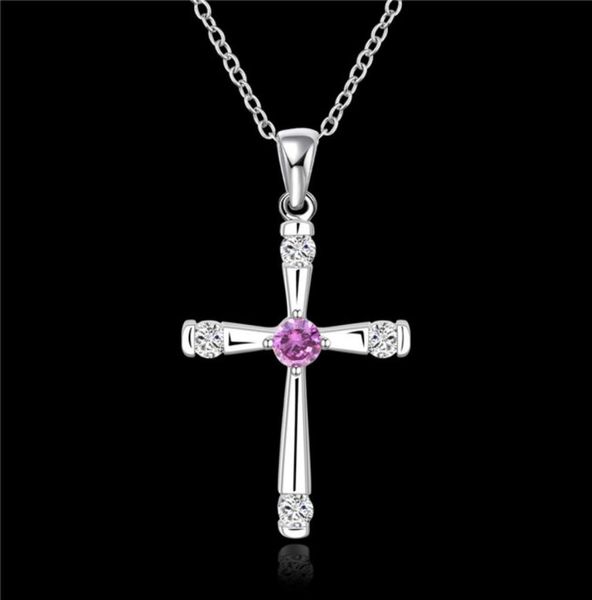 2015 new design purple zircon 925 sterling silver cross pendant necklace nice wedding gift 4382563
2015 new design purple zircon 925 sterling silver cross pendant necklace nice wedding gift 4382563