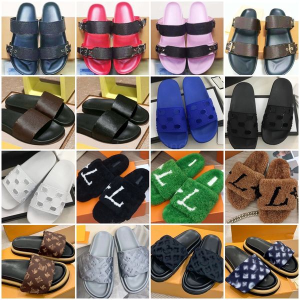 designer sandals men slippers luxury slides womens slider shoes leather fashion flats beach pool pillow wool mules strap comfort platform 4, Black
designer sandals men slippers luxury slides womens slider shoes leather fashion flats beach pool pillow wool mules strap comfort platform 4, Black