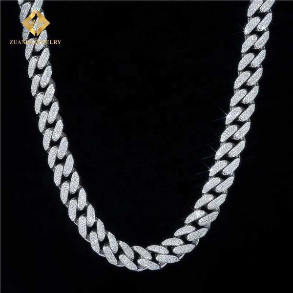 18mm width three row heavier iced out buss down trendy fashion style vvs1 moissanite cuban link chain, Silver
18mm width three row heavier iced out buss down trendy fashion style vvs1 moissanite cuban link chain, Silver