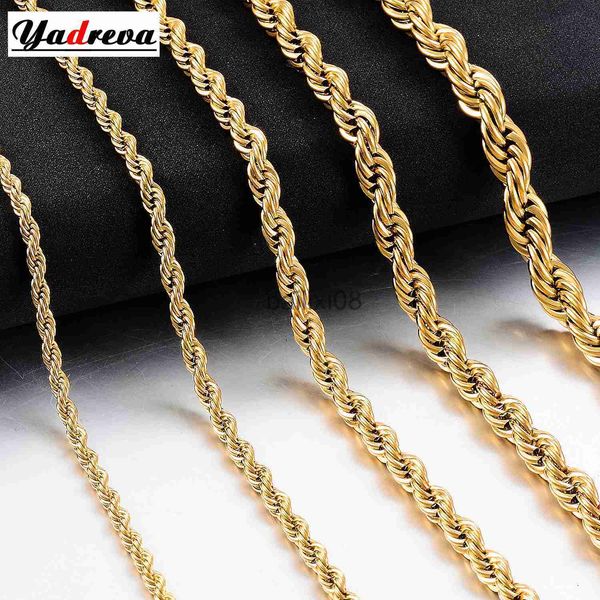 pendant necklaces new gold color stainless steel rope chain 2mm-6mm fashion jewelry ladies neckle j230620, Silver
pendant necklaces new gold color stainless steel rope chain 2mm-6mm fashion jewelry ladies neckle j230620, Silver