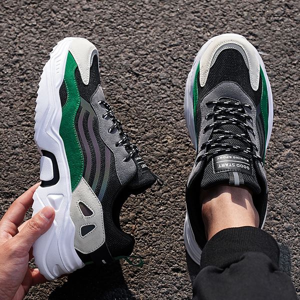 big size 40-46 sneakers tenis masculino summer breathable running shoes height increase platform shoes for men fashion trainers, Black
big size 40-46 sneakers tenis masculino summer breathable running shoes height increase platform shoes for men fashion trainers, Black