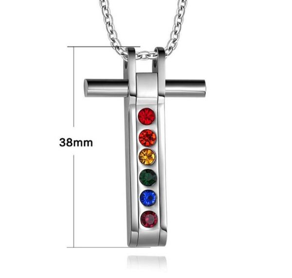 stainless steel cross pendant necklace with rainbow stone gay lesbian jewelry7510528, Silver
stainless steel cross pendant necklace with rainbow stone gay lesbian jewelry7510528, Silver