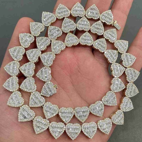 rapper jewelry hip hop 13mm 925 sterling silver vvs baguette moissanite necklace iced out heart cuban link chain
rapper jewelry hip hop 13mm 925 sterling silver vvs baguette moissanite necklace iced out heart cuban link chain