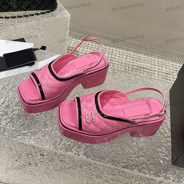 designer womens sandals leather diamond pearl c-button platform slipper heels 7.5cm dress shoes adjustable ankle buckle beach shoes casual s, Black
designer womens sandals leather diamond pearl c-button platform slipper heels 7.5cm dress shoes adjustable ankle buckle beach shoes casual s, Black