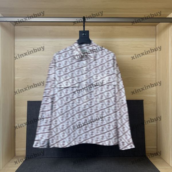 xinxinbuy men designer coat jacket paris double letter jacquard roma long sleeve cotton women blue black s-xl, Black;brown
xinxinbuy men designer coat jacket paris double letter jacquard roma long sleeve cotton women blue black s-xl, Black;brown