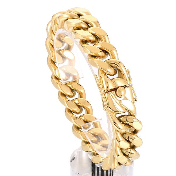 silver/ gold/ black mens bracelet stainless steel cuban curb link chain bangle fashion cool jewelry for mens women smooth 13mm 8.5inch
silver/ gold/ black mens bracelet stainless steel cuban curb link chain bangle fashion cool jewelry for mens women smooth 13mm 8.5inch