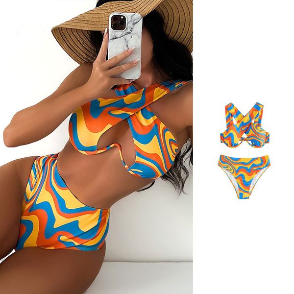 criss cross bikinis set for women african print designer swimwear lady high waist halter beachwear female brazilian swimmsuit water sports w
criss cross bikinis set for women african print designer swimwear lady high waist halter beachwear female brazilian swimmsuit water sports w