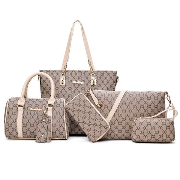 new fashion trend contrast color one shoulder oblique cross handle mother bag six piece high capacity women's bag
new fashion trend contrast color one shoulder oblique cross handle mother bag six piece high capacity women's bag