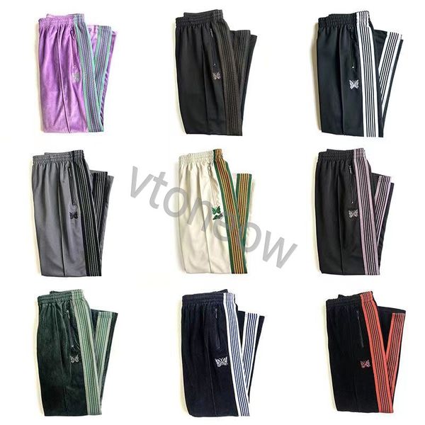 mens pant needles fashion sweatpants butterfly embroidered side stripe men women long pants drawstring pants, Black
mens pant needles fashion sweatpants butterfly embroidered side stripe men women long pants drawstring pants, Black