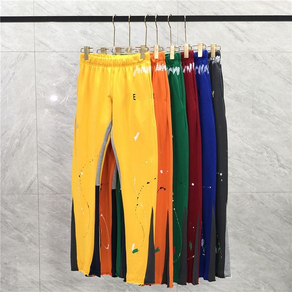 23ss autumn winter usa painting patchwork cotton pants trousers graffiti bell bottoms casual flare drawstring sweatpants men jogger slim fit, Black;brown
23ss autumn winter usa painting patchwork cotton pants trousers graffiti bell bottoms casual flare drawstring sweatpants men jogger slim fit, Black;brown