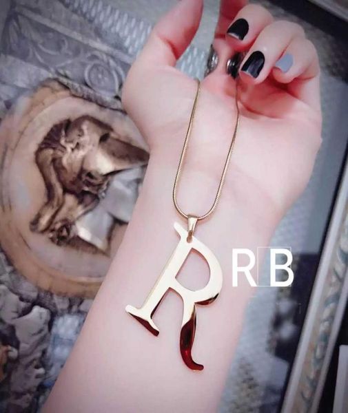initial letter big quotrquot 14 k rose fine solid gold titanium steel pendant chain necklace 100 brand new8288537, Silver
initial letter big quotrquot 14 k rose fine solid gold titanium steel pendant chain necklace 100 brand new8288537, Silver