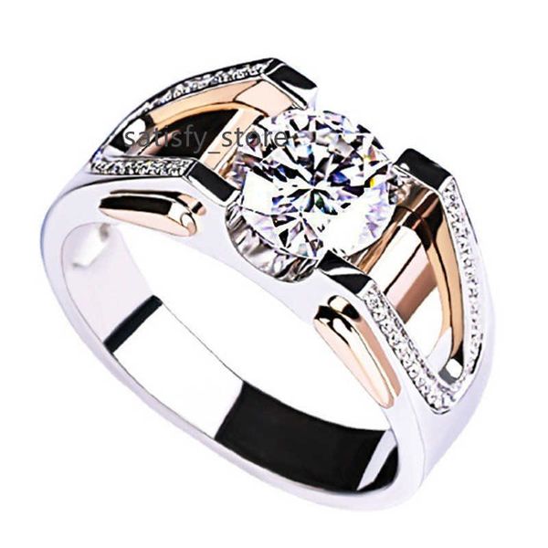 fashion jewelry ring rose gold plated platinum two tone rings moissanite rings punk rough personality mature taste men and women, Silver
fashion jewelry ring rose gold plated platinum two tone rings moissanite rings punk rough personality mature taste men and women, Silver