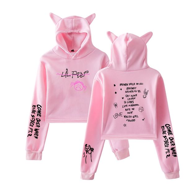 lil peep women's cat high waist hoodie new listing fashion design hip hop hoody harajuku casual sweatshirts pullovers full piece, Black
lil peep women's cat high waist hoodie new listing fashion design hip hop hoody harajuku casual sweatshirts pullovers full piece, Black