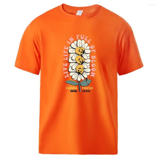 t men's shirts live life in full bloom flower power estd.1970s mens t-shirt soft cotton t-shirts casual fashion basic original tee shir, White;black
t men's shirts live life in full bloom flower power estd.1970s mens t-shirt soft cotton t-shirts casual fashion basic original tee shir, White;black