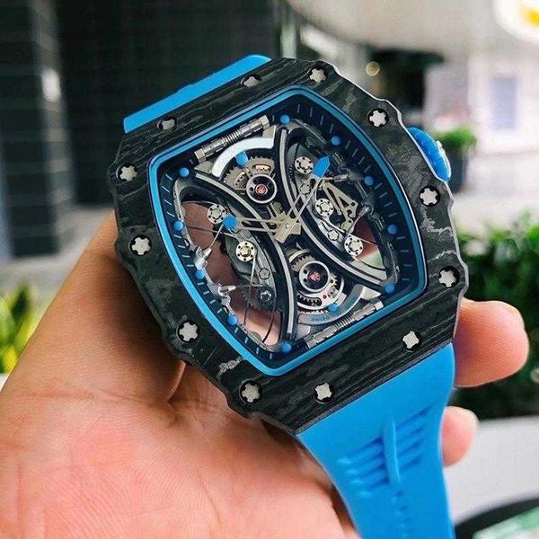designer richardmilles watches mechanical watches automatic luxury milles watches wine bucket watch series automatic mechanical carbon wu2k, Black;brown