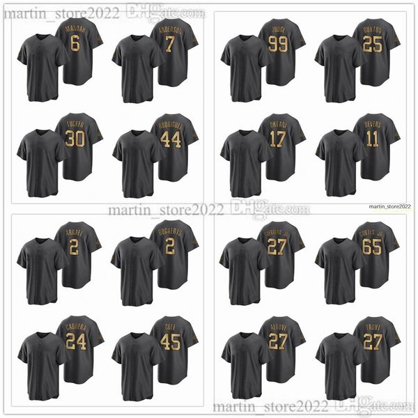 2022 all-star baseball jerseys 2 xander bogaerts 2 luis arraez 11 jose ramirez 24 miguel cabrera 44 julio rodriguez 6 alek manoah 45 gerrit, Blue;black
2022 all-star baseball jerseys 2 xander bogaerts 2 luis arraez 11 jose ramirez 24 miguel cabrera 44 julio rodriguez 6 alek manoah 45 gerrit, Blue;black