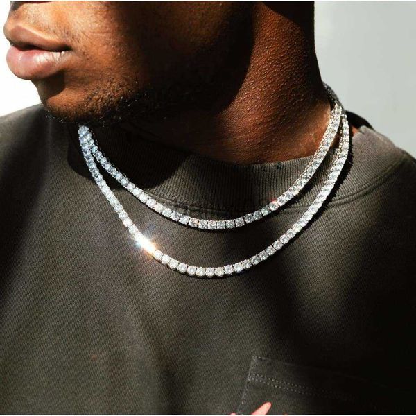 pendant necklaces new 4mm iced out tennis brelet neckle men tennis chain fashion hip-hop jewelry women 16/18/20/24/30inch choker chain gift, Silver
pendant necklaces new 4mm iced out tennis brelet neckle men tennis chain fashion hip-hop jewelry women 16/18/20/24/30inch choker chain gift, Silver