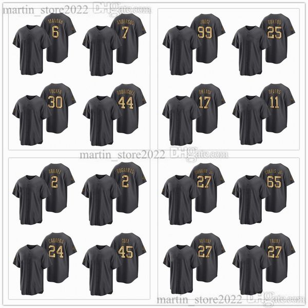 2022 all-star baseball jerseys 99 aaron judge 11 rafael devers 7 tim anderson 25 byron buxton 27 mike trout giancarlo stanton vladimir guerr, Blue;black
2022 all-star baseball jerseys 99 aaron judge 11 rafael devers 7 tim anderson 25 byron buxton 27 mike trout giancarlo stanton vladimir guerr, Blue;black