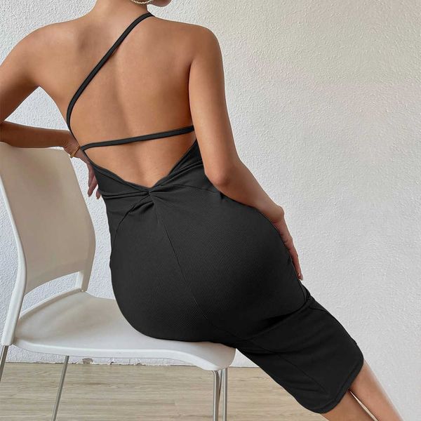 casual dresse 2023 women's sleevel oblique shoulder cht and hip wrapped long women's dresses, Black;gray
casual dresse 2023 women's sleevel oblique shoulder cht and hip wrapped long women's dresses, Black;gray