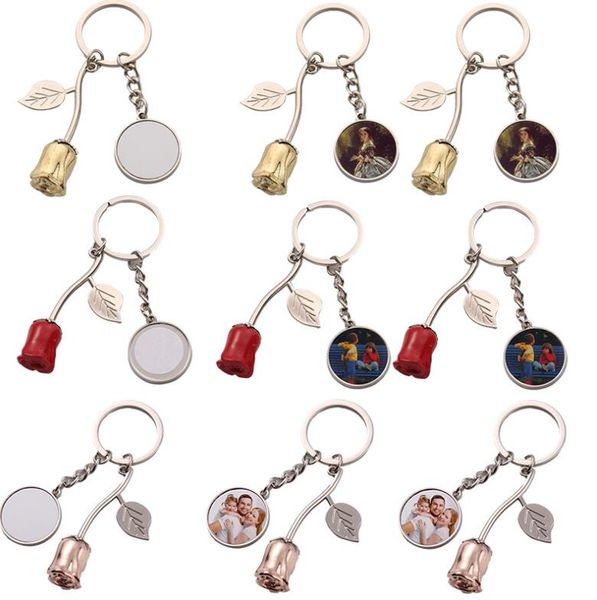 dhl500pcs bag parts sublimation diy white blank zinc alloy rose flower keychains mix color valentine's day gift, Black
dhl500pcs bag parts sublimation diy white blank zinc alloy rose flower keychains mix color valentine's day gift, Black